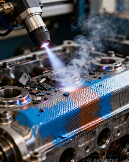Laser cleaning surface preparation